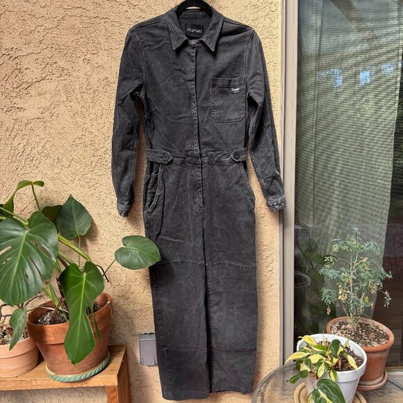 Wildfang Long Sleeve Coverall - The Essential Denim High Waisted - Picture 1 of 7